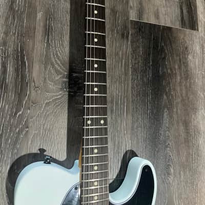 Fender Telecaster Satin Sonic Blue w Case Hipshot Tuners image 5