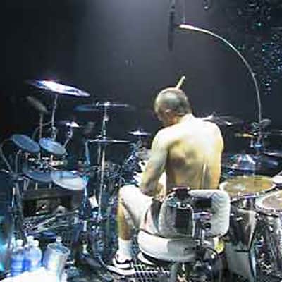 David Silveria, KORN Tama Starclassic, 2000 Custom Chrome "Untouchables" Tour Drum Set image 9