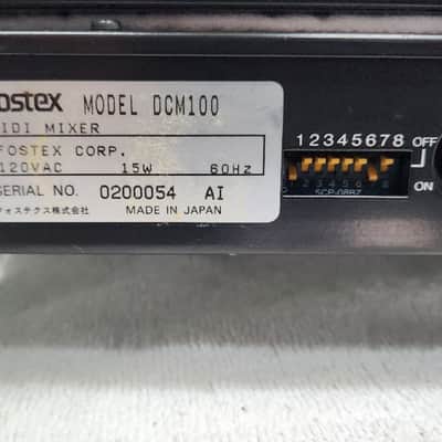 Fostex DCM100 , 8-Channel MIDI Controlled Rackmount Mixer Made In Japan image 7