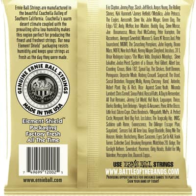 Ernie Ball 2002 Earthwood Medium 80/20 Bronze Acoustic Strings (13 - 56) 2010s - Bronze image 2
