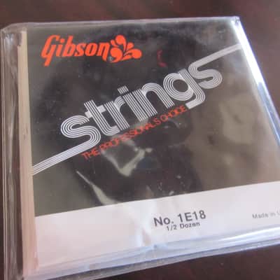 Gibson Vintage Full Set of Electric or Acoustic Guitar Strings 1E18 image 1