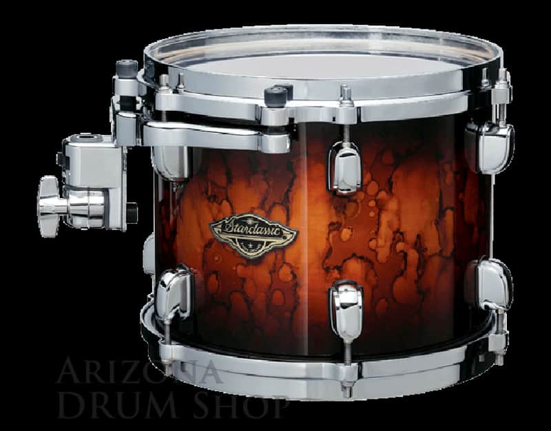 Tama WBST10R-MBR Starclassic Walnut/Birch 10x7" Rack Tom - Molten Brown Burst image 1