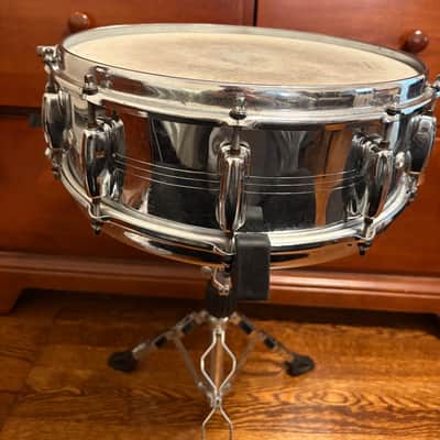 Slingerland Rare “Buddy Rich” TDR 5x14" 10-Lug Chrome Over Brass Shell Snare Drum 1976-77 Excellent! image 9