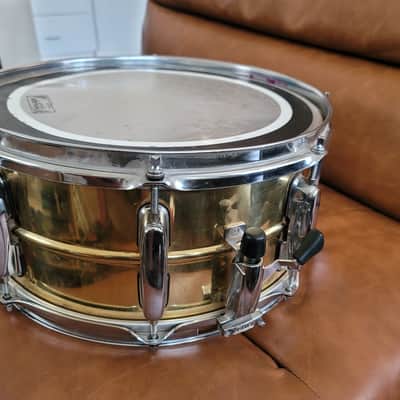 Vintage Tama Artstar ES 14x6.5 Brass Snare Drum MIJ Japan w/ Mighty Hoops image 9