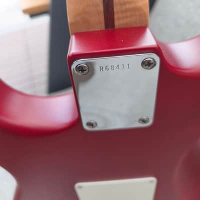 Fender Custom Shop Deluxe Stratocaster Abigail Ybarra Red Hot Pickups Flame Maple image 16