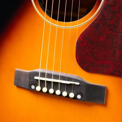 Epiphone J-45 Standard Acoustic/Electric Guitar - Vintage Sunburst with Gig Bag image 14