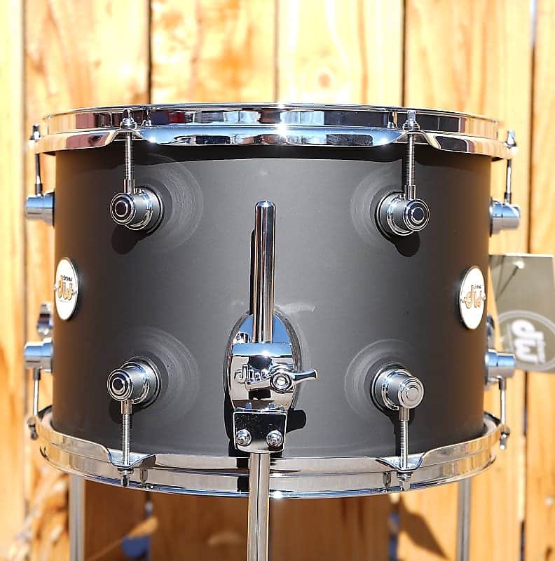 DW Design Series 9x13'' Maple Shell Black Satin Floor Tom | 13" Floor Tom With Leg's (2025) image 1