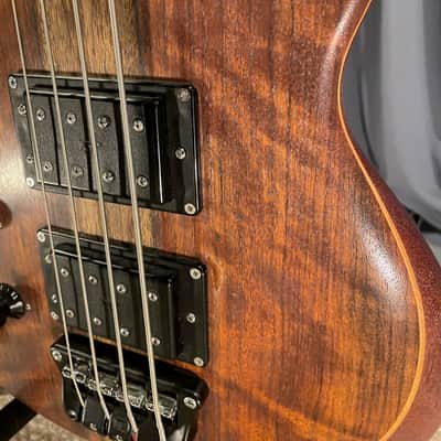 Wal Custom 1983 MKI Mark1 Fretless Bass Left Handed With Flamed Hydua Facings (Original Owner) image 5