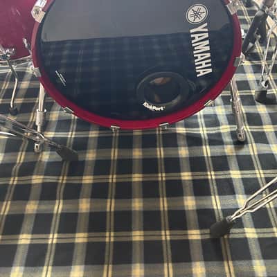 SUPER RARE Yamaha Oak Custom MIJ Trans Red 7-Piece Drums Plus Hardware! image 3
