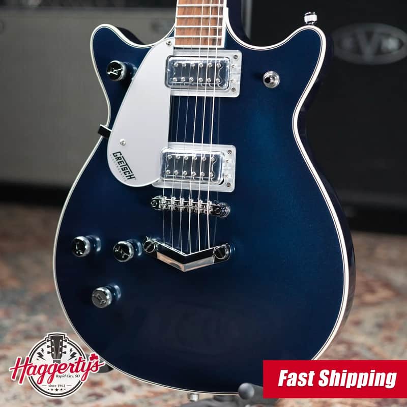 Gretsch G5232LH Electromatic Double Jet FT Left-Handed Electric Guitar - Midnight Sapphire - Demo image 1