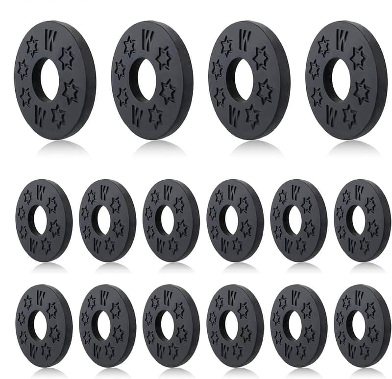 16 Pcs Guitar Strap Locks, acoustic guitar strap adapter for Electric, Acoustic & Bass Guitars, Strap Locks Compatible with Fender, Dunlop, Ernie Ball & More (Black) image 1