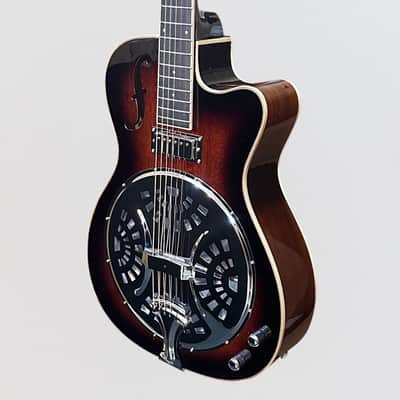 Danville RDL-70CEQ Resonator Acoustic Electric Guitar - Sunburst image 3