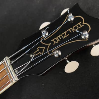 Hofner HCT-500/1-CV Cavern McCartney Revolution Look Custom Beatle Bass Tea Cups, RUGBY BALL TUNER BUTTONS & LaBella 760FHB2 Flats image 6