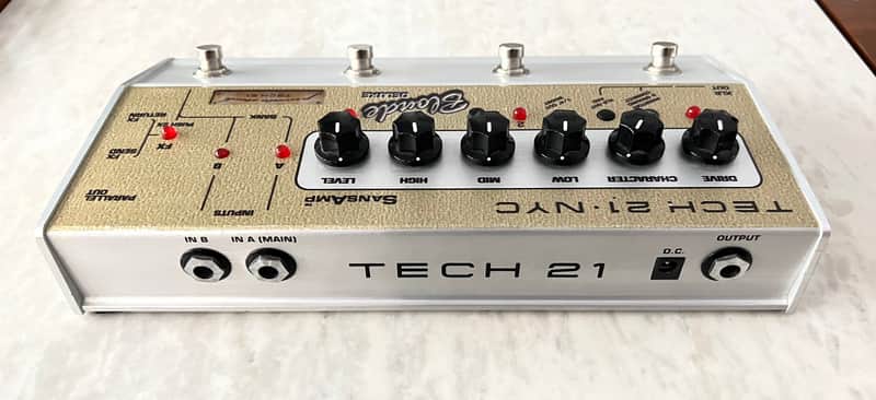 Tech 21 SansAmp Blonde Deluxe Analog Preamp DI Overdrive EQ | Reverb