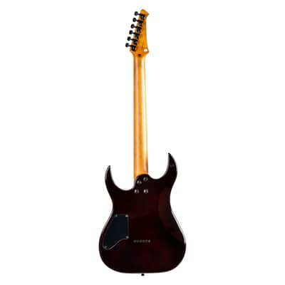 Spira S-450 TGR 450 Series Double Cutaway Roasted Poplar Flamed Maple Top Canadian Roasted Maple Neck 6-String Electric Guitar image 4