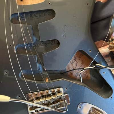 Fender Custom Shop 1960s Stratocaster Partscaster Relic 2020s Charcoal Frost Metallic image 8