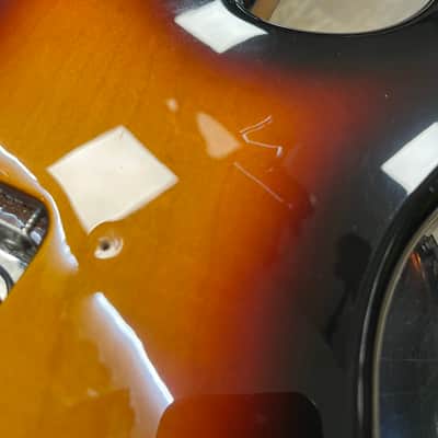 Fender Stratocaster Left-handed Reverse Headstock Partscaster - Sunburst image 21