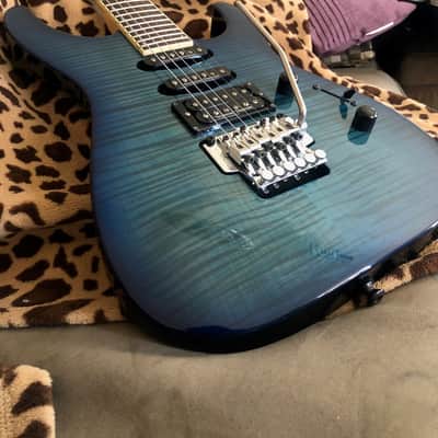 Jackson  Dinky DK2 Pro series - 1997 MIJ Blue Flame image 1