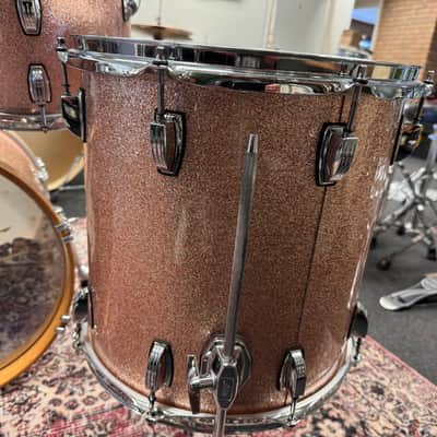 Ludwig Classic Maple Bop Drums 10" - 12" - 14" - 18" - Champagne Sparkle image 7
