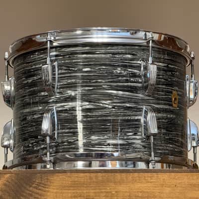 1967 Ludwig 13" Oyster Black Pearl 9x13" Rack Tom image 11
