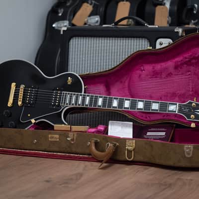 2012 Gibson Custom Les Paul Custom - in Black Ebony & Gold image 14