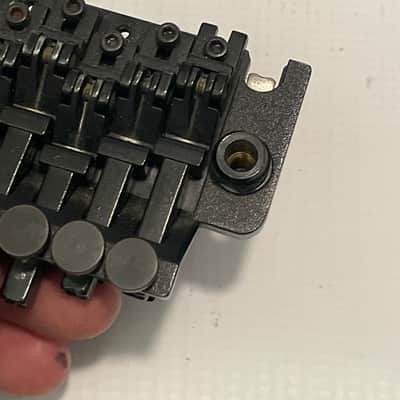 1980's Kramer Model Guitars Black Floyd Rose II Licensed Tremolo Guitar Bridge image 11