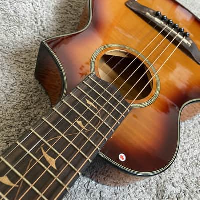 Ibanez 27 Inch Mini Acoustic Guitar, Tiger Maple Sunset Finish image 7