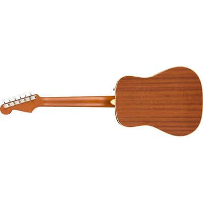 Fender Redondo Mini Acoustic Guitar with Bag - Natural image 4