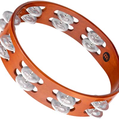 Meinl Percussion TA2A-AB Traditional 10-Inch Wood Tambourine with Double Row Aluminum Jingles image 1