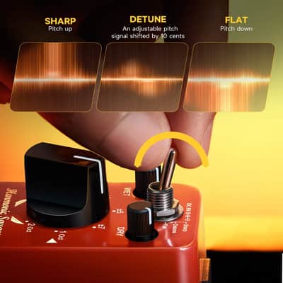 Donner Harmonic Square Digital Octave Effects Pedal Pitch Shifter 7Shift 3Tone image 5