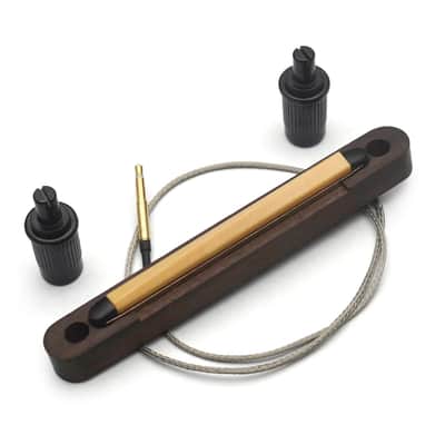 Rosewood Tune O Matic Acoustic Guitar Piezo Pickup Bridge image 1