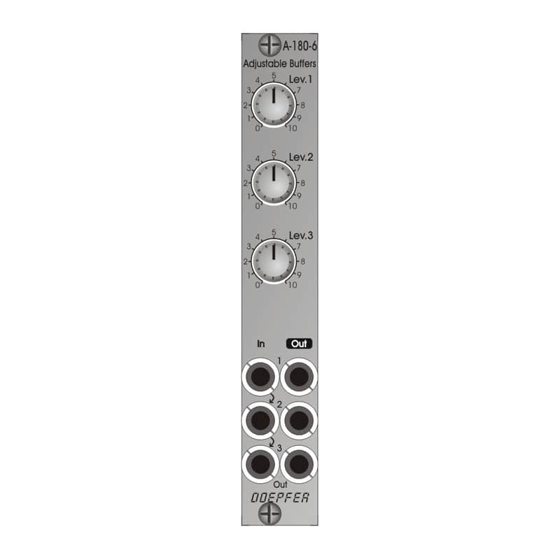 Doepfer - A-180-6 Triple Adjustable Buffer / Control Voltage Source image 1