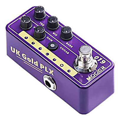 Mooer 019 UK Gold PLX Micro Preamp Guitar Effects Pedal Based on Marshall 1967 Plexi 50w image 2