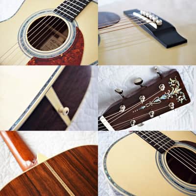 MJ Franks 000-42 Style, Short Scale, Euro Spruce, Madagascar RW, 1-11/16" Nut image 12