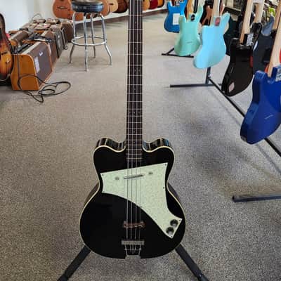Used Kay Vintage Reissue K5970VBK Jazz Special Bass by Roger Fritz - Black w/ Hardshell Case image 2