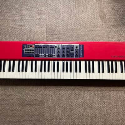 Nord Electro 2 SW73 Semi-Weighted 73-Key Digital Piano - Red includes gig bag and damper/rotary switch pedal
