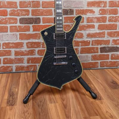 Ibanez Custom Shop Iceman PS3CM Paul Stanley Signature Black Cracked Mirror 2023 w/OHSC image 4