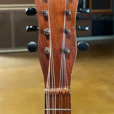 Vintage 1920s Banjo Mandolin Project Birdseye Maple Open Back 8-String Calfskin Head image 6