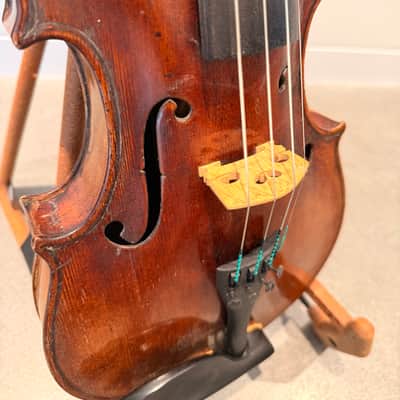 19th C. Antique 4/4 German Violin (after Montagnana) – Serviced by Adolf Paulus / Ludwig Bausch & Sohn, Leipzig⁠ image 5
