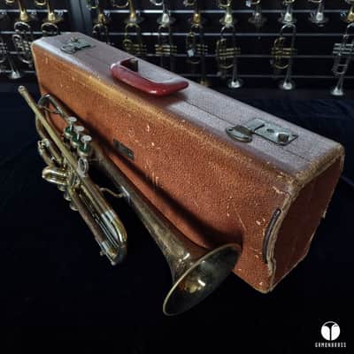 Extra early 40`s F.E Olds Ambassador Los Angeles Hubbard Morgan gamonbrass trumpet image 13