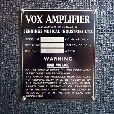 1965 JMI Era AC-50/4 Mk III 2-Channel 50 Watt Guitar and Bass Amplifier Head image 10