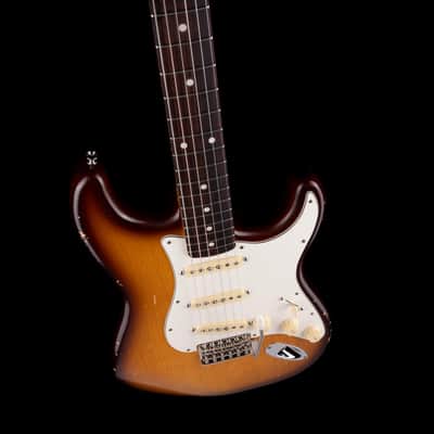 Used Partscaster S-Style Whiskey Sunburst Electric Guitar image 3