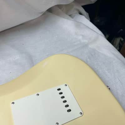 Fender American Standard Stratocaster Guitar with Lace Sensor pickups + Case 2005 - Buttercream or Honey Blonde or Yellow White / Maple neck image 20