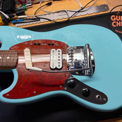 Immagine 2014 Fender Japan Kurt Cobain Mustang Left-Handed Sonic Blue MIJ w/ HSC - 11
