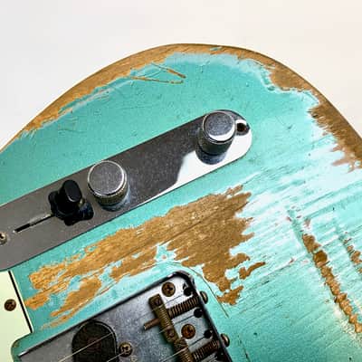 Fender Telecaster Custom 60 Heavy Relic Custom Shop 2013 Teal Green Metallic image 8