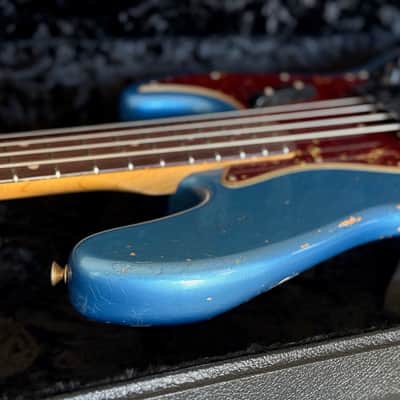 Fender Custom Shop 64 Jazz Bass Guitar Relic 2023 - Lake Placid Blue image 8