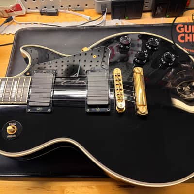 2002 Gibson Les Paul Custom Black Beauty Ebony EMG 81/85 w/ Gibson HSC image 14