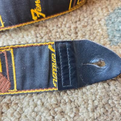 Vintage 1970's Fender Guitar, Bass Strap! Original Case Candy for Stratocaster, Telecaster! image 2