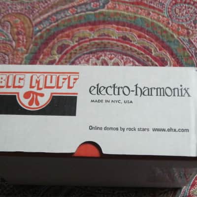lightly handled - mostly very clean Electro Harmonix EMPTY CARDBOARD BOX and printout copy of Owner's Instructions ONLY for USA Big Muff Reissue (NO Pedal, NO original paperwork) image 10