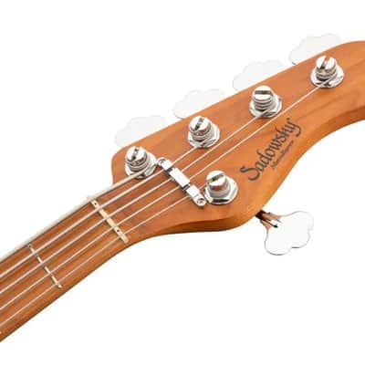 Sadowsky MetroExpress 21-Fret Vintage M/J Bass, Roasted Maple Fingerboard, 5-String - Solid Ocean Blue Metallic High Polish image 7